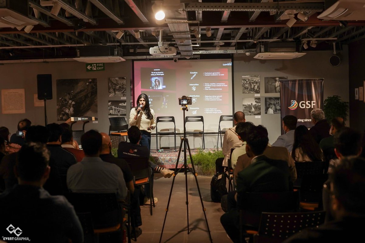 Lumikai's tweet image. Great conversations at GSF Spring Fest.

@SaloneSehgal shared Lumikai’s take on AI × Interactive Media - and how it’s reshaping games, edtech, animation, and digital platforms.

If there’s one takeaway:
AI is becoming the foundation of interactive experiences.

#InteractiveMedia