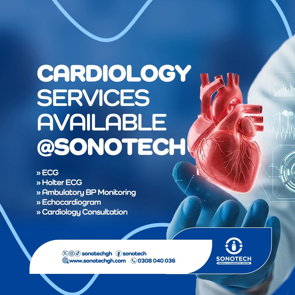 This month of love, don’t forget the most important relationship! The one with your heart ❤️

Your heart matters too.
Explore our comprehensive cardiology services at Sonotech and give your heart the care it deserves.

#MonthOfLove #HeartHealth #LoveYourHeart #SonotechCares