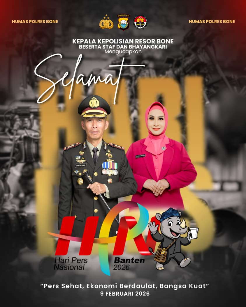 MulmedResBone's tweet photo. Selamat Hari Pers Nasional
#hpn
#polresbone https://t.co/qWT3XcOEQW