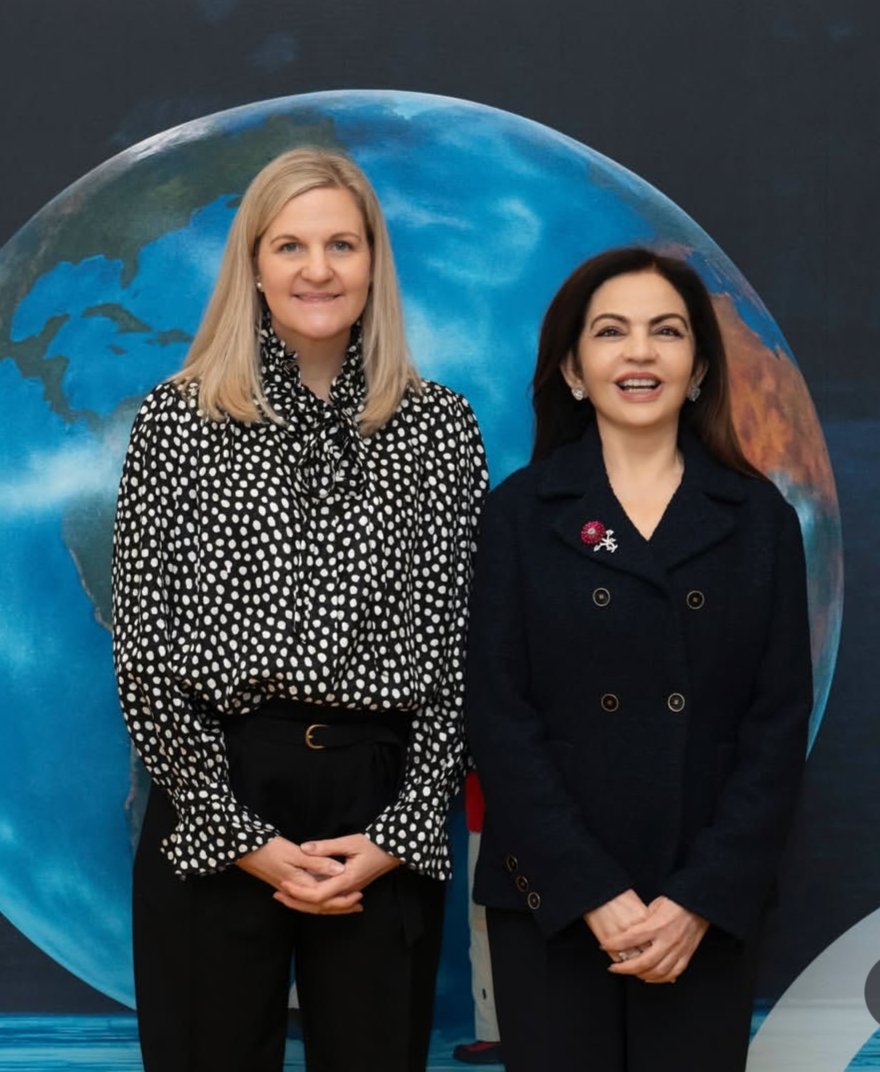 A proud moment for India…
Nita Ambani, the only member of the International Olympic Committee from India,
stands alongside the IOC President at the 145th IOC Session.
Her presence goes beyond a title.
It represents a powerful commitment to elevating Indian sports on the global.
