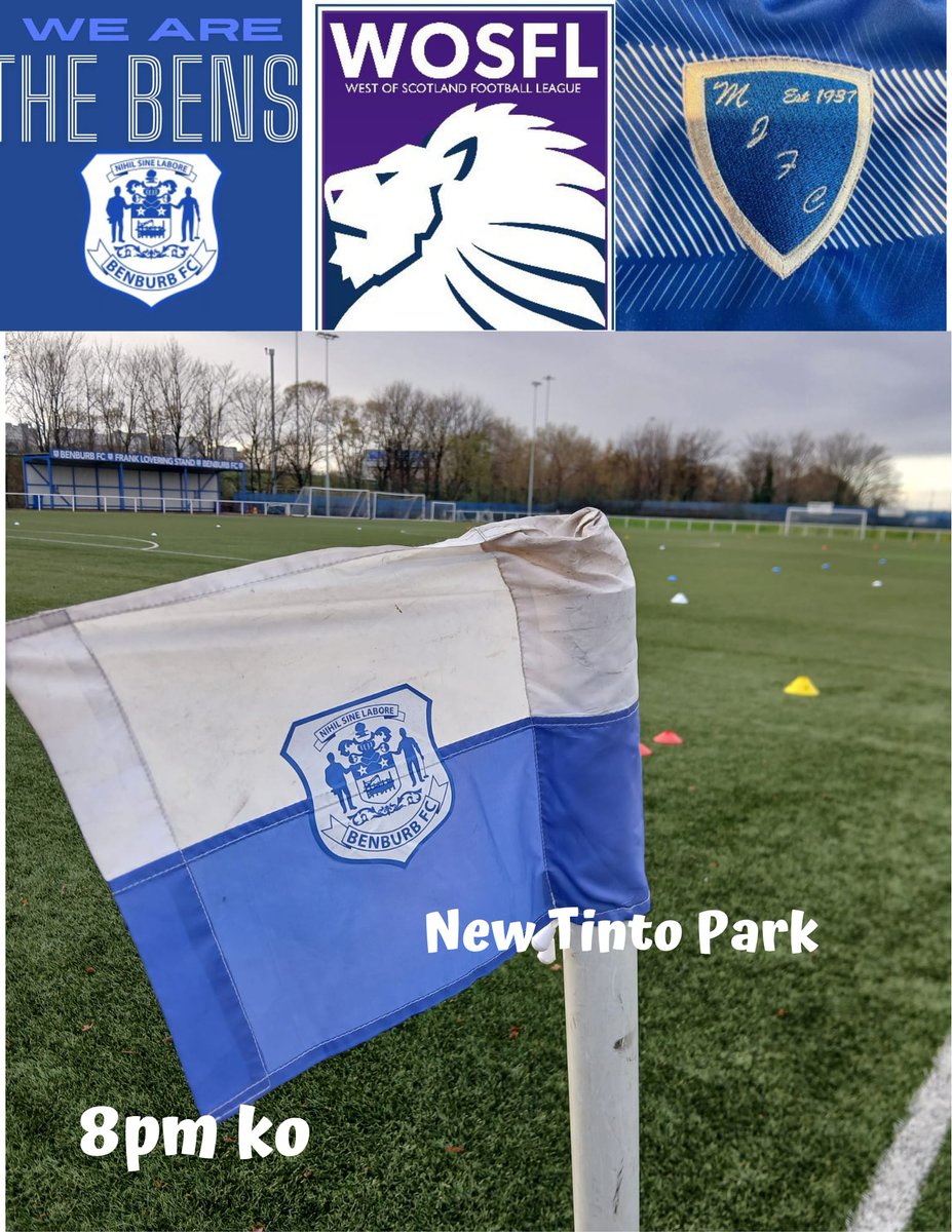 BenburbFc's tweet photo. MIDWEEK FIXTURE 🔵⚽️

The games are coming thick and fast for the Bens. Tomorrow night we face @MuirkirkJFC1937 in the league at New Tinto. This will be a very difficult game against an inform Kirk side so get along and support the lads.
MON THE CHOOKIES ⚽️ https://t.co/hex8UBDFoJ