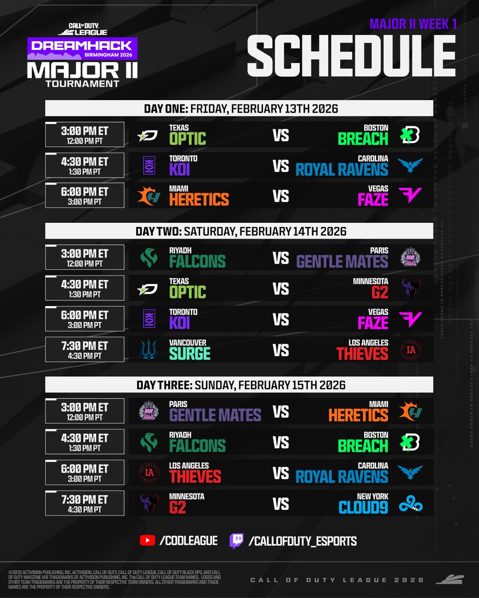 The path to <a href="/DreamHack/">DreamHack</a> Birmingham starts with Major II Qualifiers 🤩

Full weekend of gameplay ahead 📝