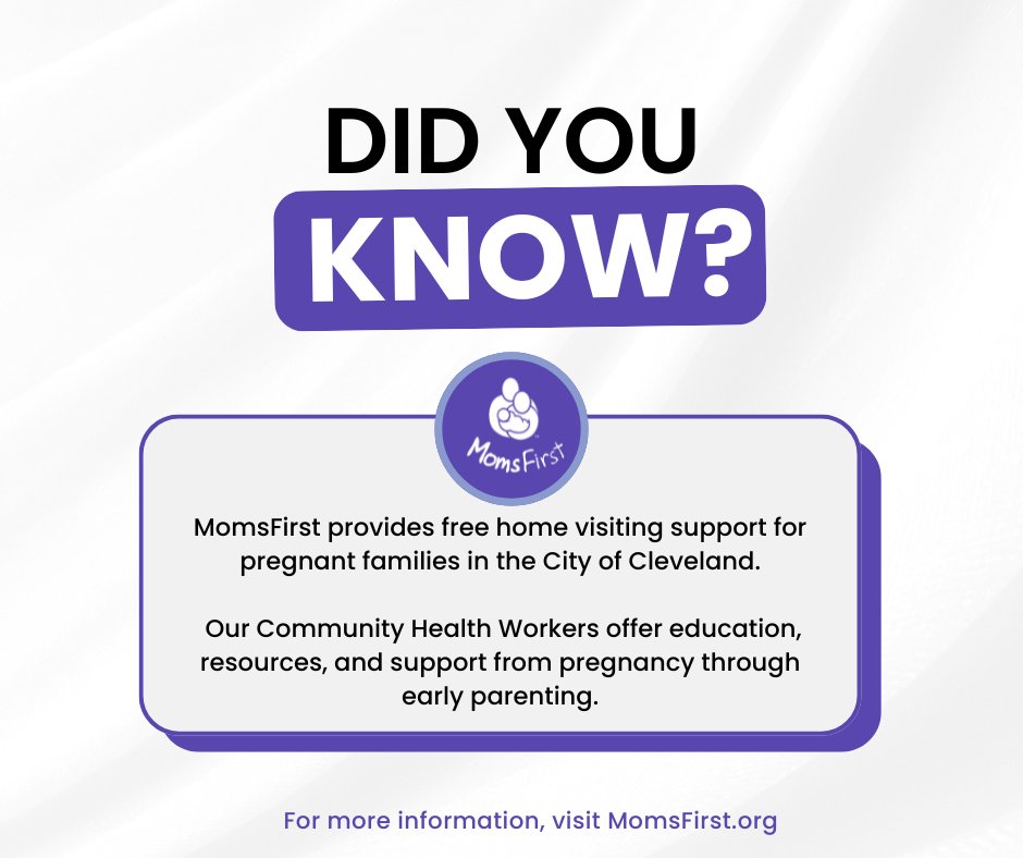 CleDPH's tweet image. Know someone who could use extra support during pregnancy?
Tag them, share this post, or help spread the word.

#MomsFirst #CDPH