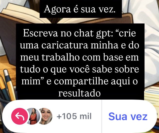as pessoas nos stories secando o aquífero guarani inteiro só pra fazer essa caricatura horrível como se eles já não fossem feios