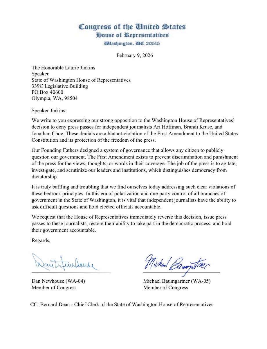 Rep. Dan Newhouse tweet media