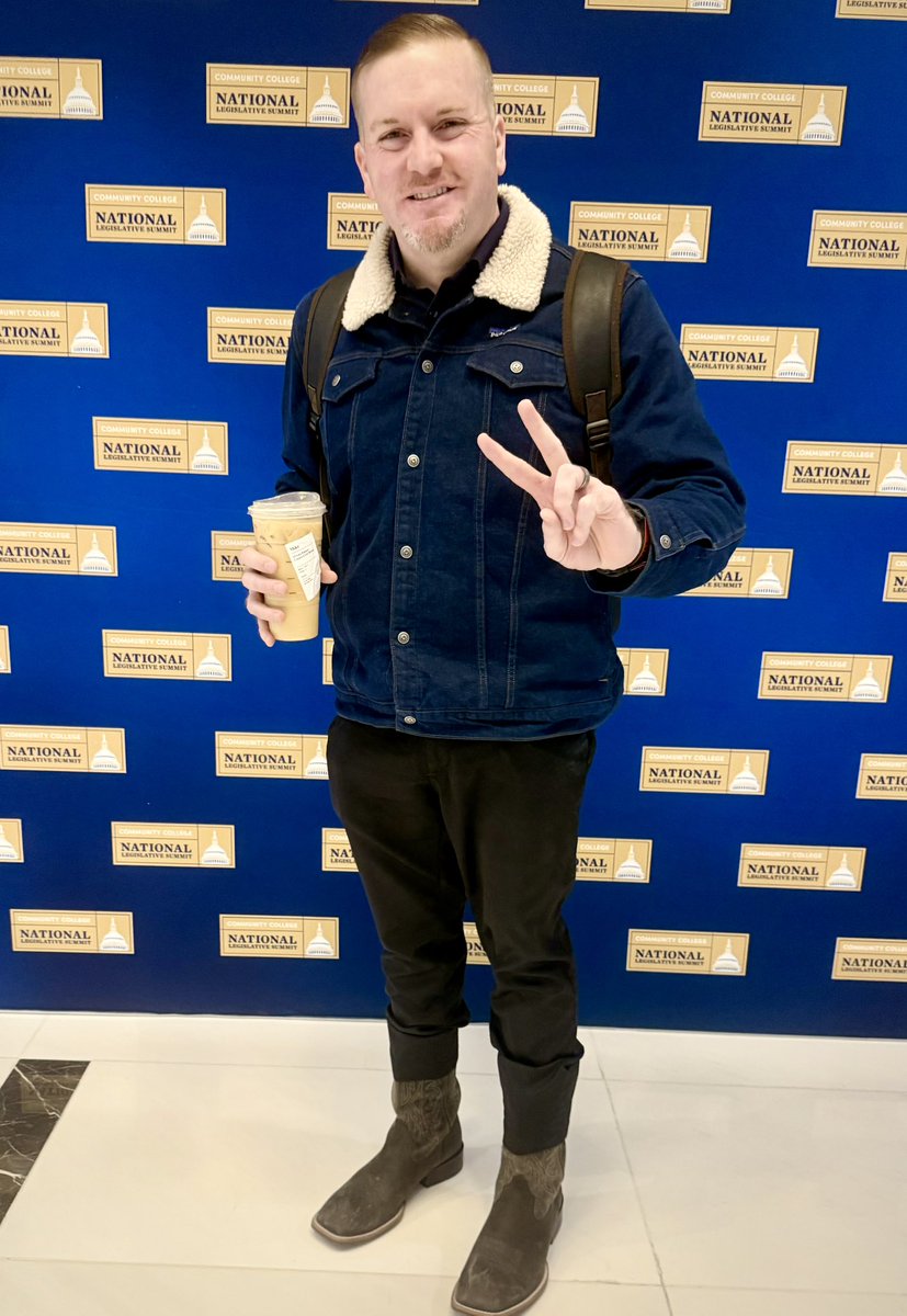 MikeWilkinson09's tweet photo. I woke up this morning to it being 14 degrees outside here in DC. All good though, because I’m bringing the heat while proudly representing WCJC at the 2026 Community College National Legislative Summit. Let’s get to work! #HigherEd #ProudPioneer🥶 https://t.co/COQv67kq7J