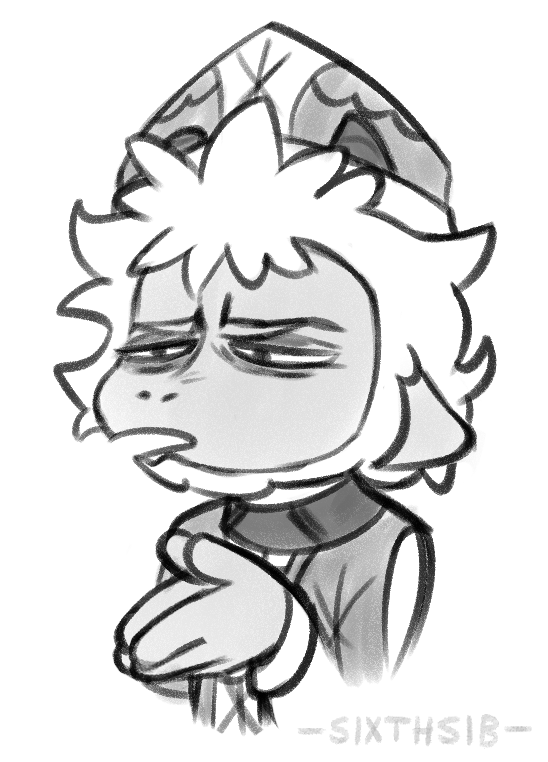 Sixth_Sib's tweet photo. Its hard being Yngya's high disciple sometimes.

Sariel, my fav. Sariel, my boy. Sariel, my depressed, absolutely fucked, little ram. I love thee.

Who is your fav Woolhaven sheep?

#woolhaven #cotl #cultofthelamb #sariel #sarielcotl #sarielcultofthelamb https://t.co/kEywOh213C