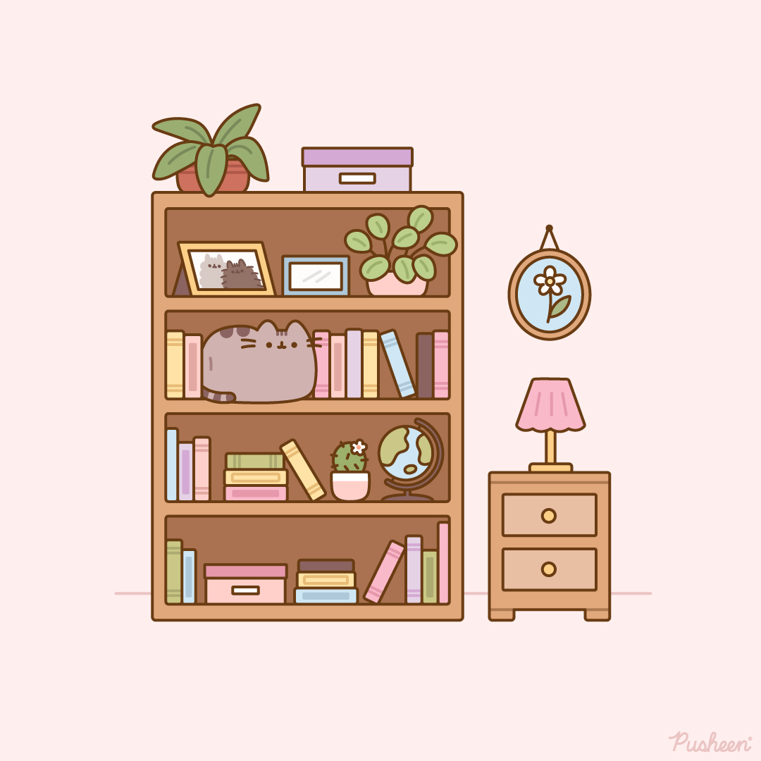 Pusheen's tweet image. 💞📚