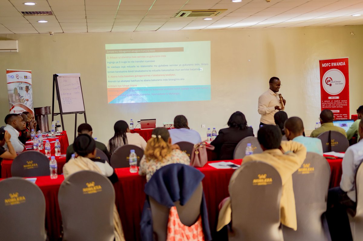 MDFC_Rwanda's tweet photo. As Day One of #VCAT wrapped up, providers reflected on Rwanda’s legal framework on #SRHR, including safe abortion. They explored the evolution roadmap of Rwanda’s abortion laws from total criminalization before 2009 to the present ministerial order 2024. Although, Rwanda’s health regulations are modernized and unified; the research shows that many providers still lack full awareness of national guidelines.

Today’s key takeaway is that following the law is a professional duty and a powerful tool for delivering ethical, stigma-free, and client-centered care.

#ClientCenteredCare
#VCAT2026