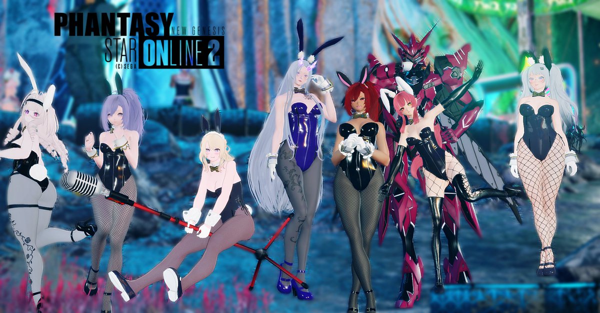 唐突に始まったバニー増殖
#PSO2NGS_SS 
#ma7ロゴ