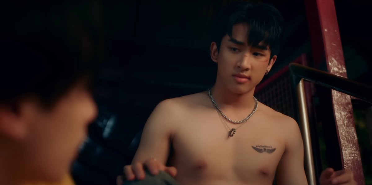 LiirBL's tweet image. Oh: maybe if we take off our clothes we won't have to fight each other any more! 
_____
Now he's just fighting his feelings instead 🤣
 #MuTeLuvLoveMeIfYouSwearEP1