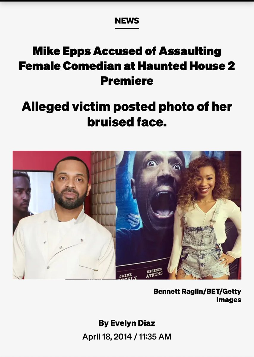 CarmellaBigBarb's tweet image. So Mike Epps was making highly inappropriate jokes about Nicki Minaj: The alleged woman beater : was accused of assaulting Shannon Shepherd, a fellow, comedian, and actress, who claimed Epps was mad because she called him out for using her as ghost writers to write  all his…