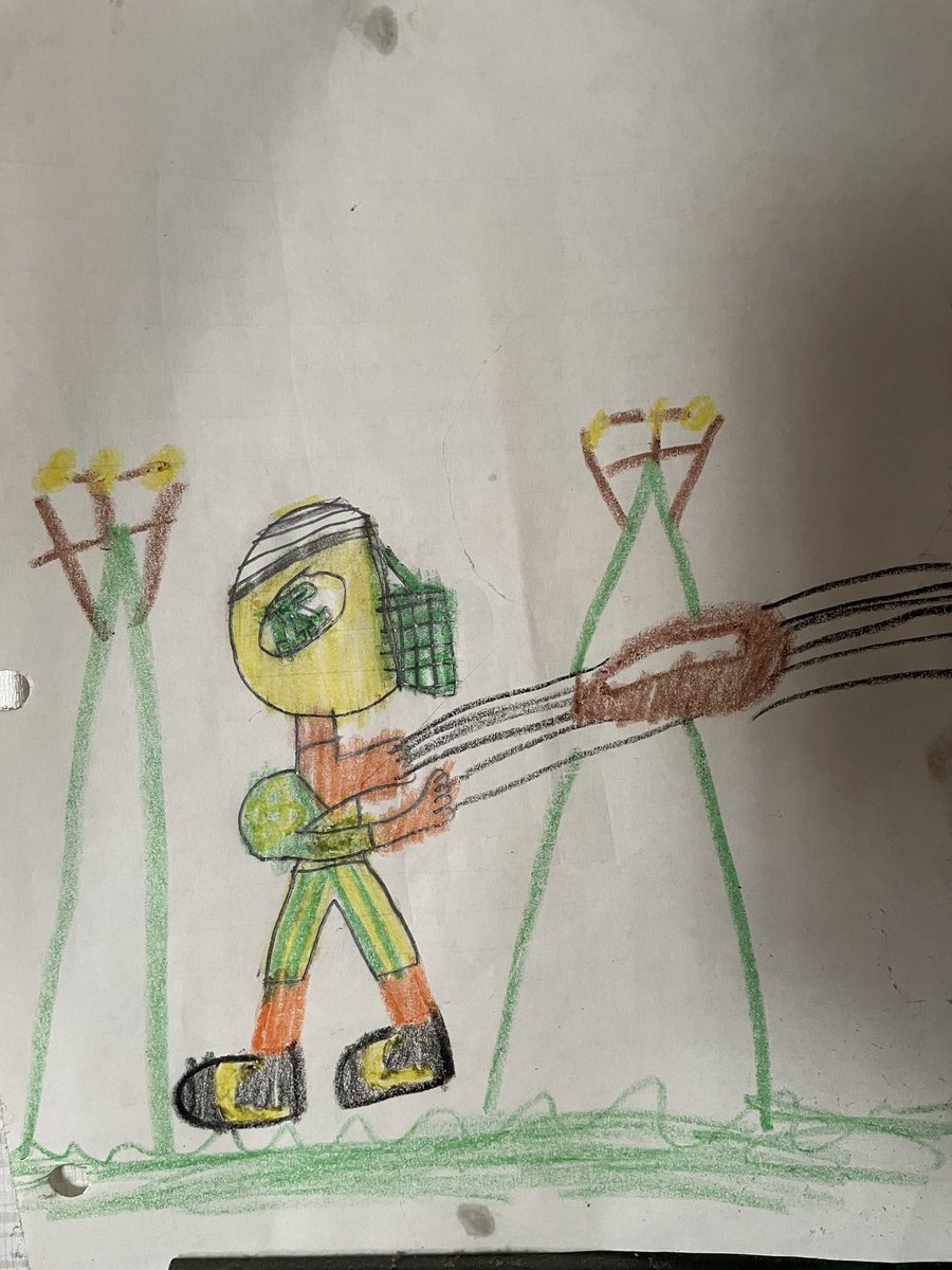 TheWizOfOz11's tweet photo. Drew this when I was a kid dreaming of playing football at Forest Hills. The illustration came to mind when reflecting after legendary football coach Don Bailey passed away Sunday. It was an honor and a privilege to learn and grow under Bailey. He was a molder of men https://t.co/AphIafLVpg