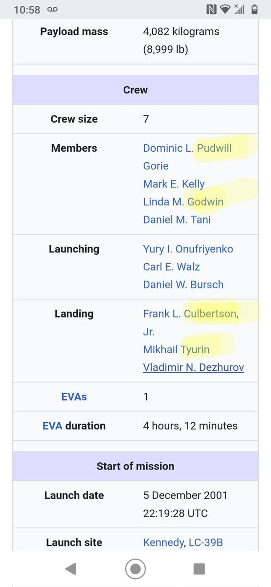truthpistol's tweet photo. Page 1 of 3

FAKE NEWS - NASA
STS-108 Endeavor

All PHONY astronauts' surnames 
matched to PHONY surname as a professor.

Crew list for Endeavor with highlighted last names match real names in the purple pic list. https://t.co/93SaddqxtU