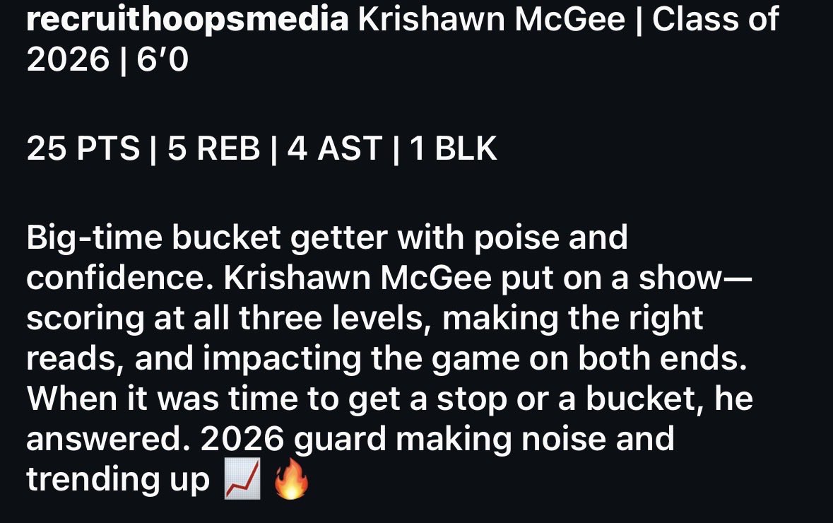 Thank you recruithoopsmedia for the write up and post!