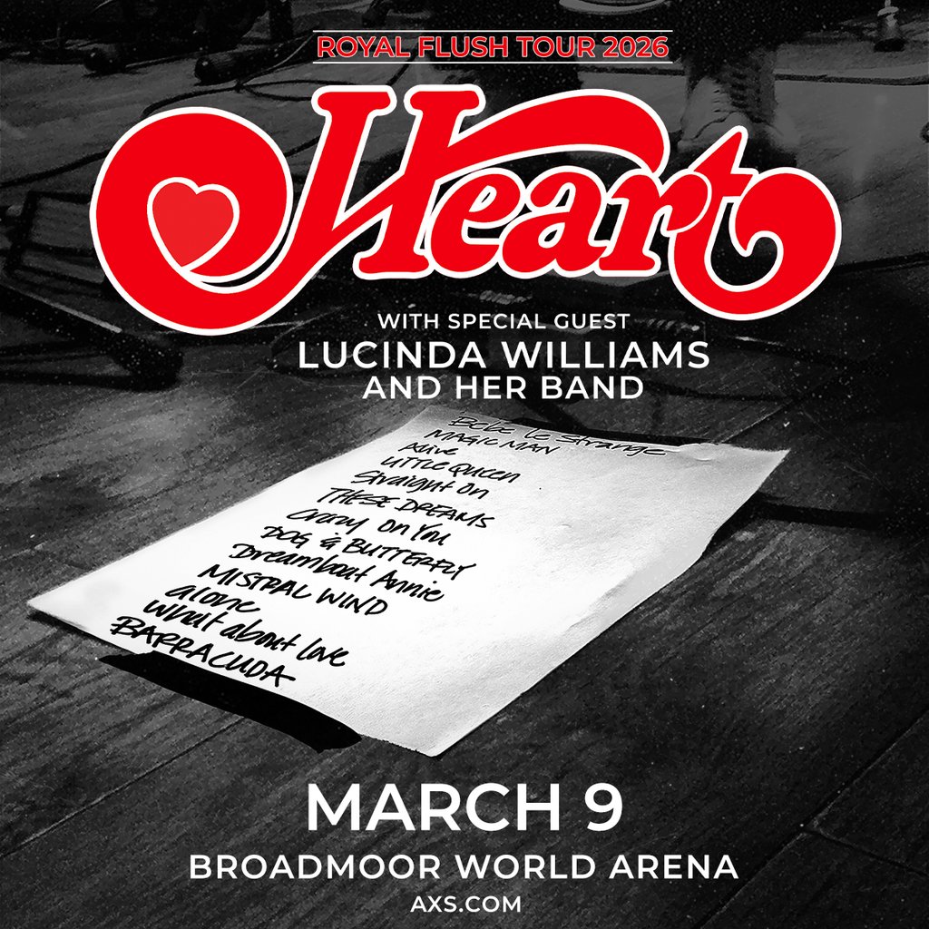 ❤️🔥All this week 98.1 KKFM is putting the HEART into your Valentines Day! 
Tune in for your chance to catch the band when they hit The World Arena on March 9th. Gina and Chris are each giving away a pair of tickets M-F!❤️🤘