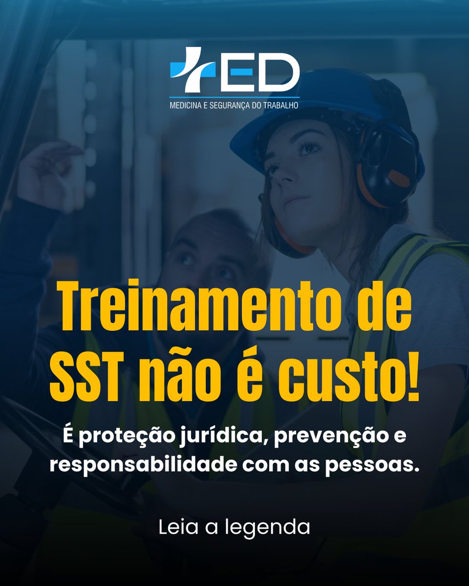 EdSeguranca's tweet photo. Treinamento de SST não é gasto.

Quando a empresa capacita seus colaboradores, ela reduz riscos, evita multas e mostra que leva a sério a Saúde e Segurança do Trabalho.

☎️ Fale com a ED e saiba como estruturar treinamentos eficazes e alinhados às NRs.

#SST #TreinamentoSST https://t.co/7FdHEPmOFf