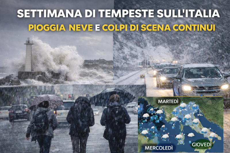 Settimana di tempeste sull’Italia pioggia neve e colpi di scena continui

GUARDA QUI: ift.tt/wrv9b7R