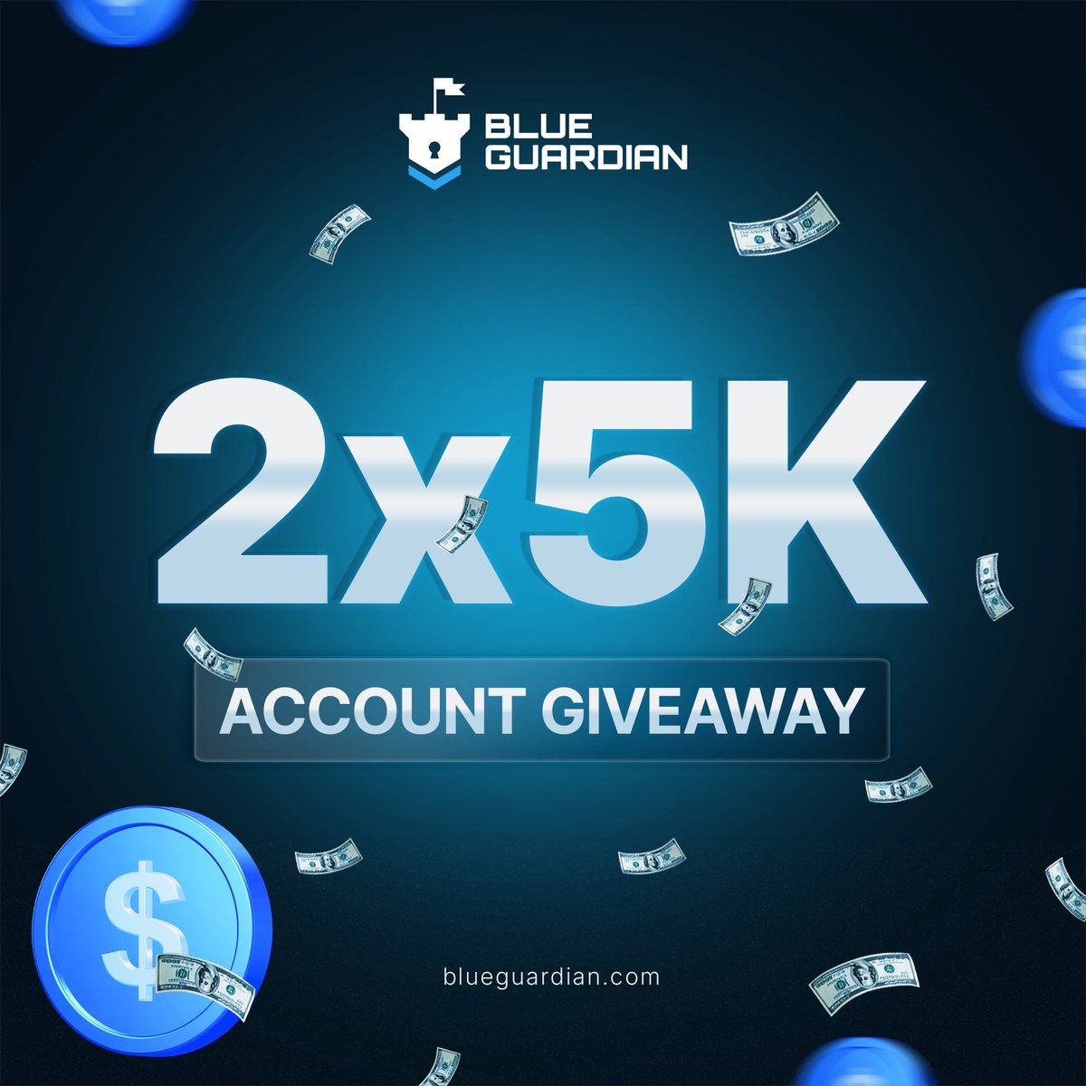 2x5k giveaway.
MUST quote our pinned post .

1. Follow
 <a href="/cap_narumifx/">𝑪𝒉𝒂𝒓𝒕 𝑺𝒖𝒓𝒈𝒆𝒐𝒏🩺</a> 
@blueguardiancom, 
@guardianfutures,
 @guardiantvlive 
 
2. Like, retweet and tag 2 friends
3. Add us as favorite firm at propfirmmatch.com/favorite-firms 
Also follow 
<a href="/DArfahmisau/">D-Arfah</a> 
<a href="/TheBrightVault/">TheBrightVault FX</a>
 @AhmadmangaAbba