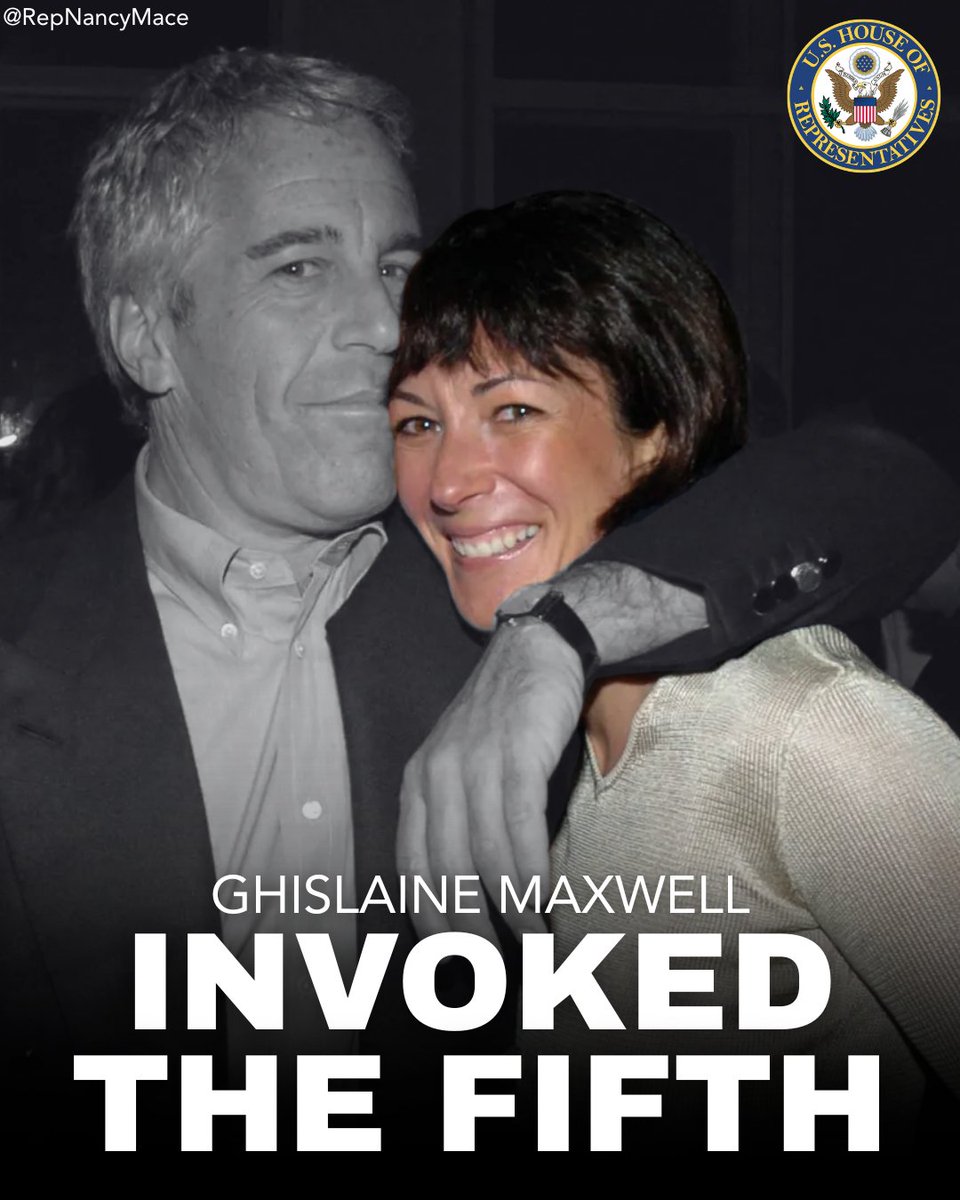 Ghislaine Maxwell invoked the Fifth.
She is already serving a 20 year sentence for trafficking minors. What more could she possibly be hiding?

The answer is obvious. She is protecting powerful people who were involved in abusing children.

We are not backing down.