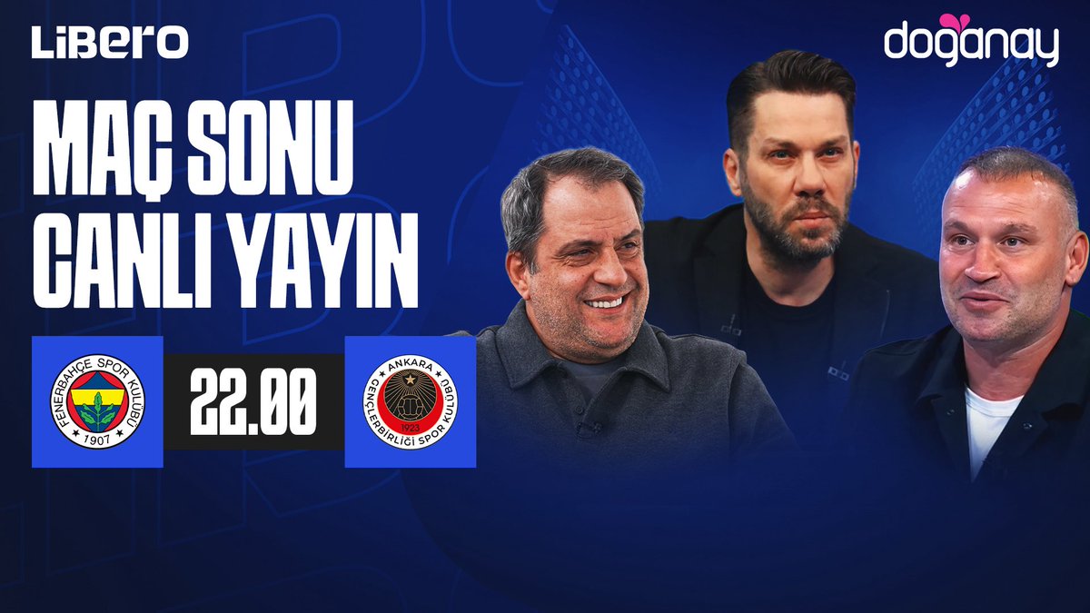 liberotvspor's tweet image. 🗣️ @firataydinus, @serkan_korkmaz ve Serkan Balcı, Fenerbahçe-Gençlerbirliği karşılaşmasının hemen ardından Libero TV ekranlarında karşılaşmayı değerlendirecek. 

İzlemek için tıklayın 👉 youtube.com/live/c8jEFl-r9…
