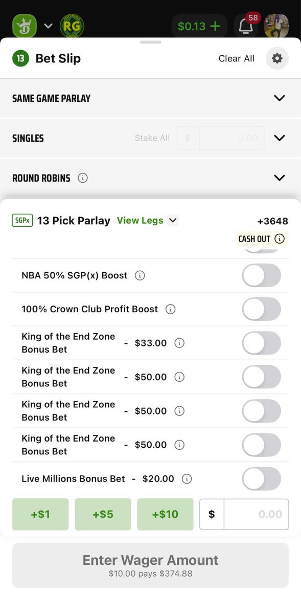 streetsorwateva's tweet photo. @DKSportsbook thank ya https://t.co/TUBpV4W3yu