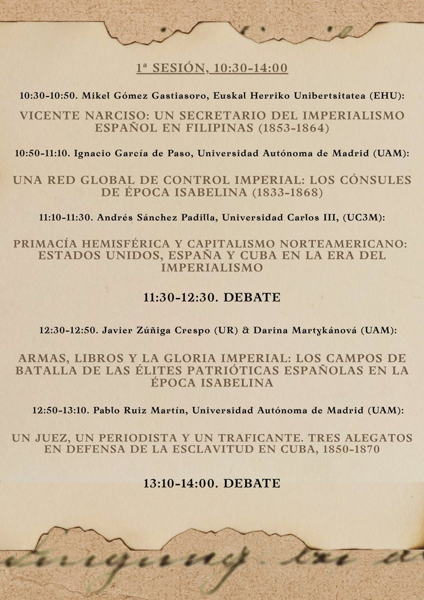 JZuniga__'s tweet photo. En medio de tanto discurso imperialista de Trump, nos vemos el 18 de febrero por Madrid con el seminario "El imperio en acción. Una mirada global sobre el orden colonial español del largo siglo XIX", que coordinamos @DarinaMarty y un servidor. Acérquense a La Corrala a debatir! https://t.co/FdpLHrKcVV