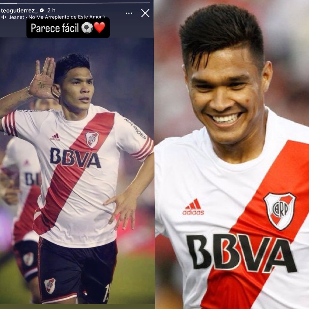 StatsMillo's tweet image. ✍️“PARECE FÁCIL ⚽️❤️”

‼️🐔 La historia que subió Teo Gutiérrez a Instagram 👀 🇨🇴

🔄 @InfoGallardista