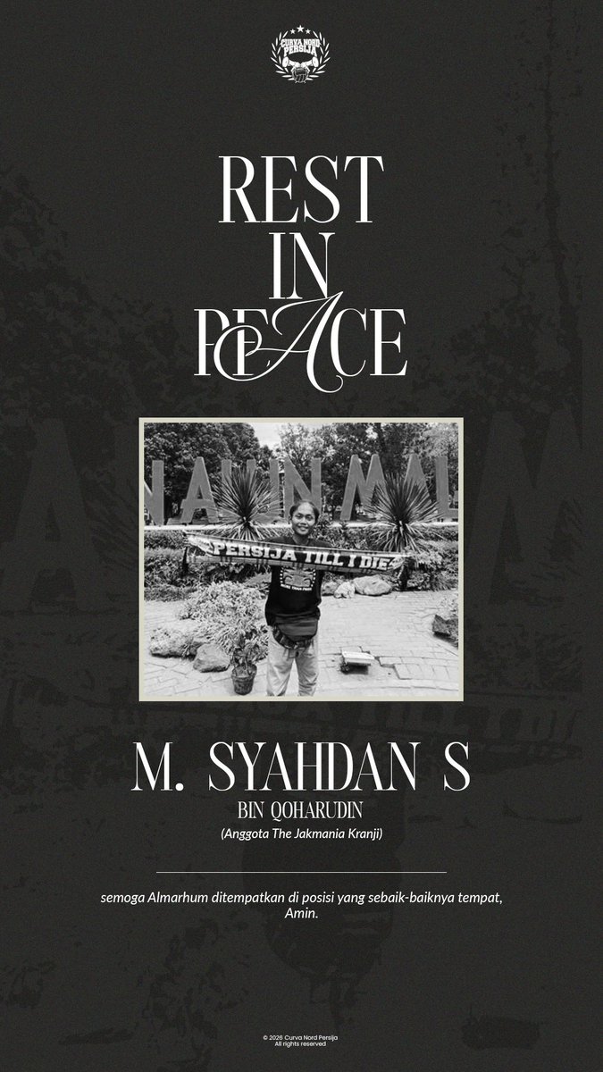 Rest in peace, Syahdan! 🥀