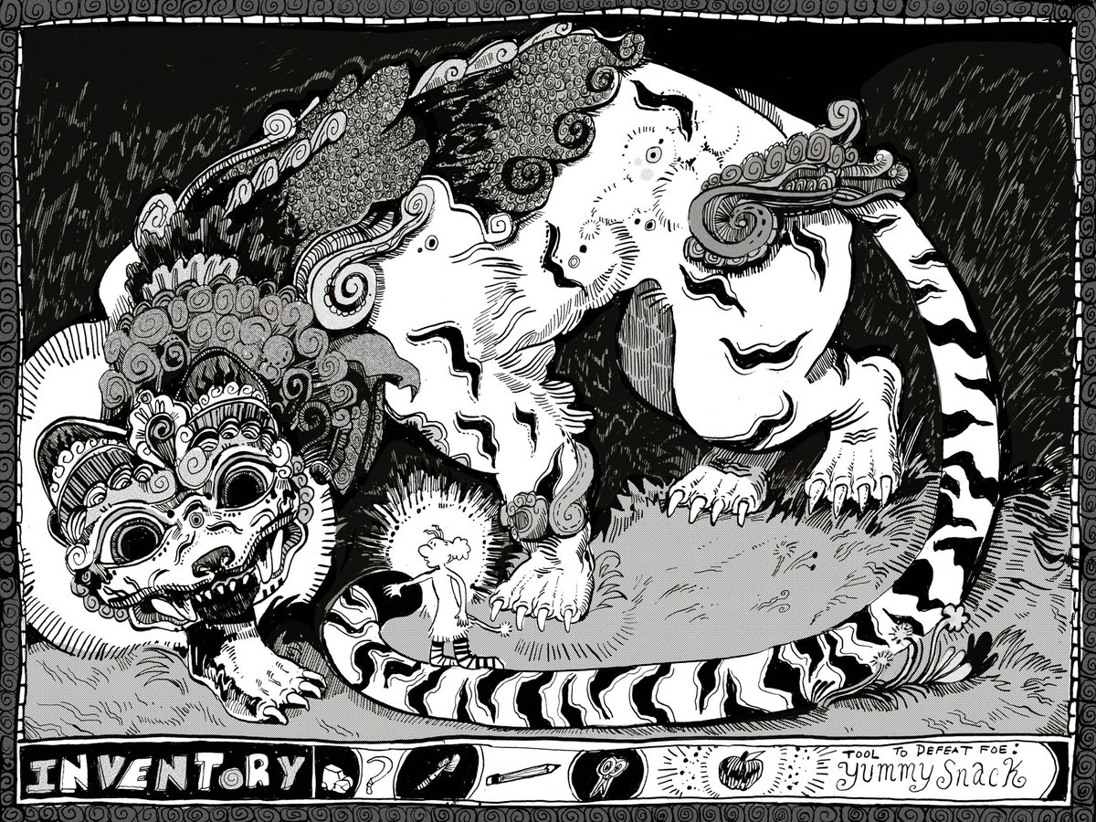 etc_bun's tweet photo. Tiger friend #illustration https://t.co/crppqQJl31
