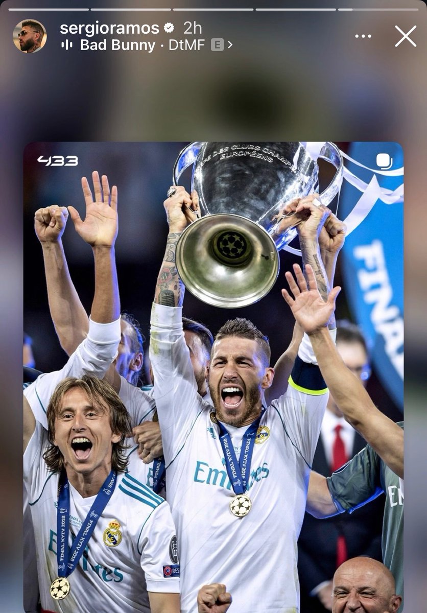 Sergio Ramos on IG. 🤍