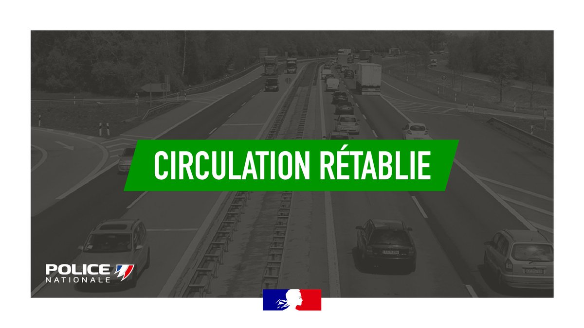 #InfoRoutes Biguglia | 18h25 🟢 Fin d'intervention sur l'accident dans le mini tunnel de Casatorra 🟢
Rétablissement progressif de la circulation.
 ⚠️ Restez prudents