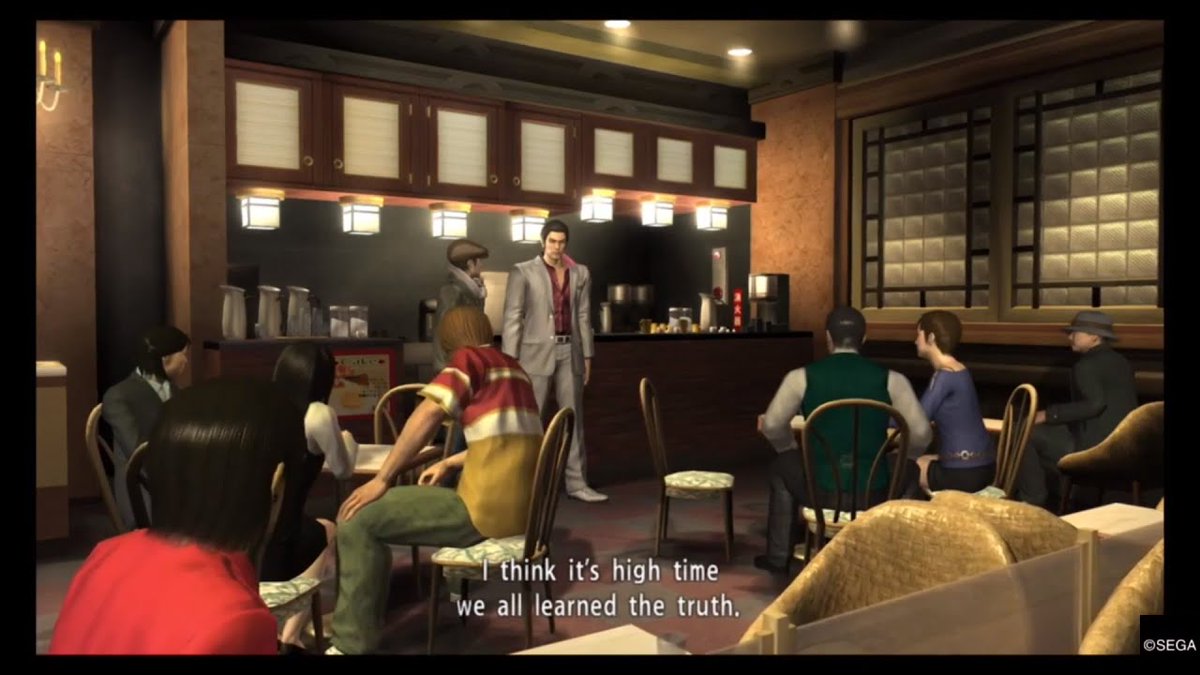PlayStaySherwin's tweet image. They removed the "Murder at Cafe Alps" substory in Yakuza Kiwami 3....honestly THAT is a crime.

You could practically see the bones of the Judgment games in that substory and it was arguably the best one in the whole game. Unbelievable.