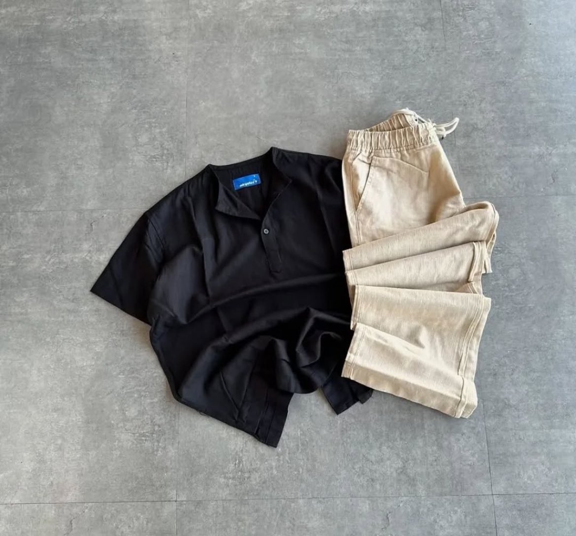 Techzone001's tweet image. Old money steeze, Half buttoned linen short sleeve two piece..

Available in all sizes and color combo 🛍️🛒

🏷️ 46,500