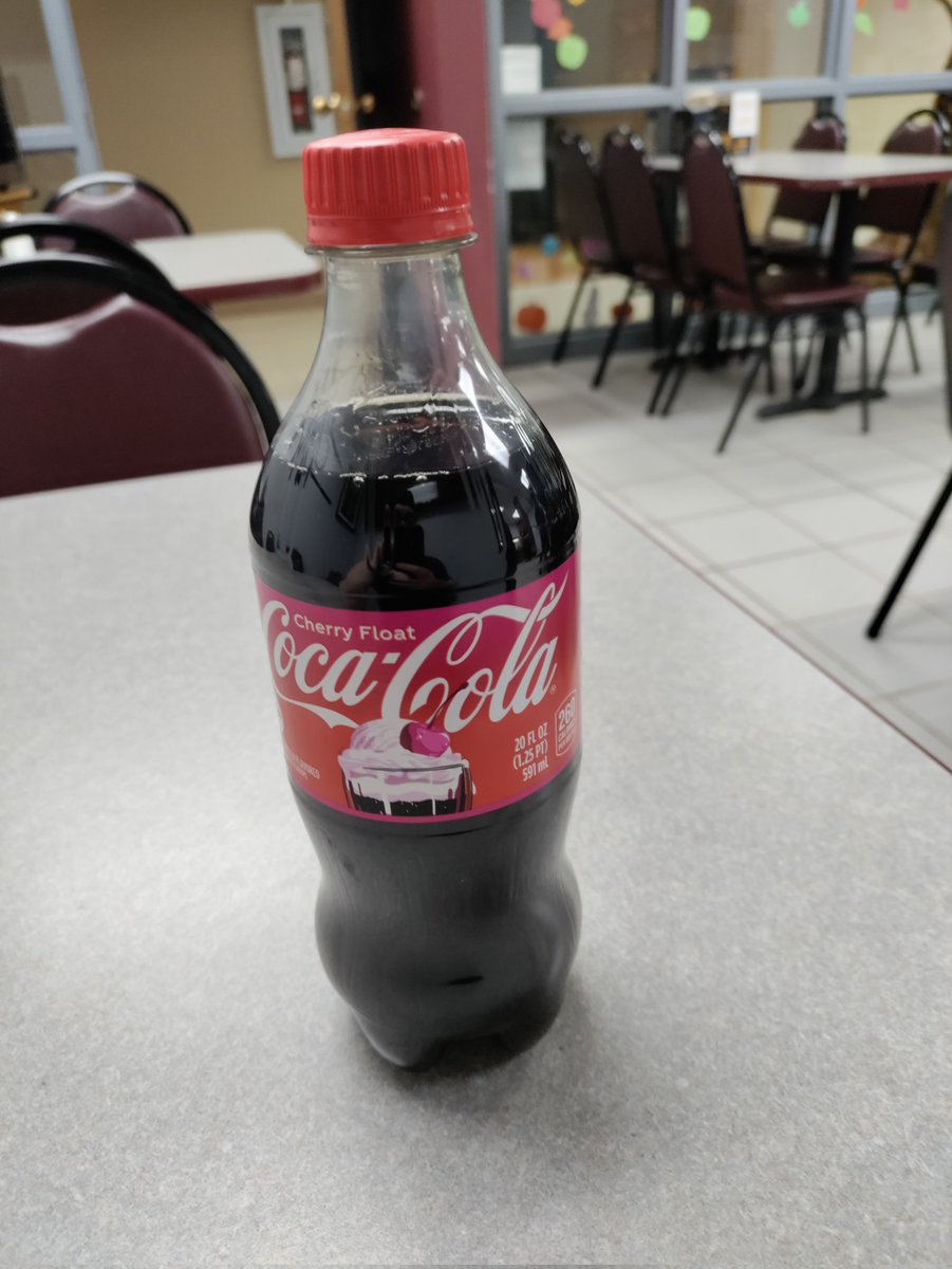 FlowerPowerFox's tweet image. New flavor, Cherry Float Coke- excited to try it!