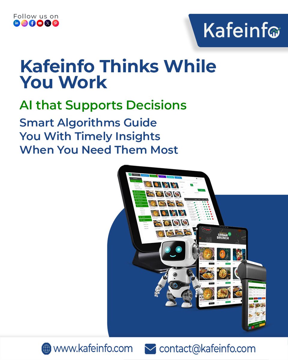 Kafe_Info's tweet photo. In catering operations, every decision matters — timing, inventory, pricing, and execution.
#Kafeinfo #CateringManagement #AIInHospitality #SmartDecisions #CateringSoftware #FoodServiceTech #BusinessAutomation #HospitalityTech #DataDriven #EventCatering https://t.co/ylIU1XIizx