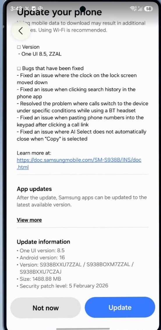 One UI 8.5 Beta 4 update released in India for the Galaxy S25 series.
Update now!
#Samsung #oneui8_5 #Google
