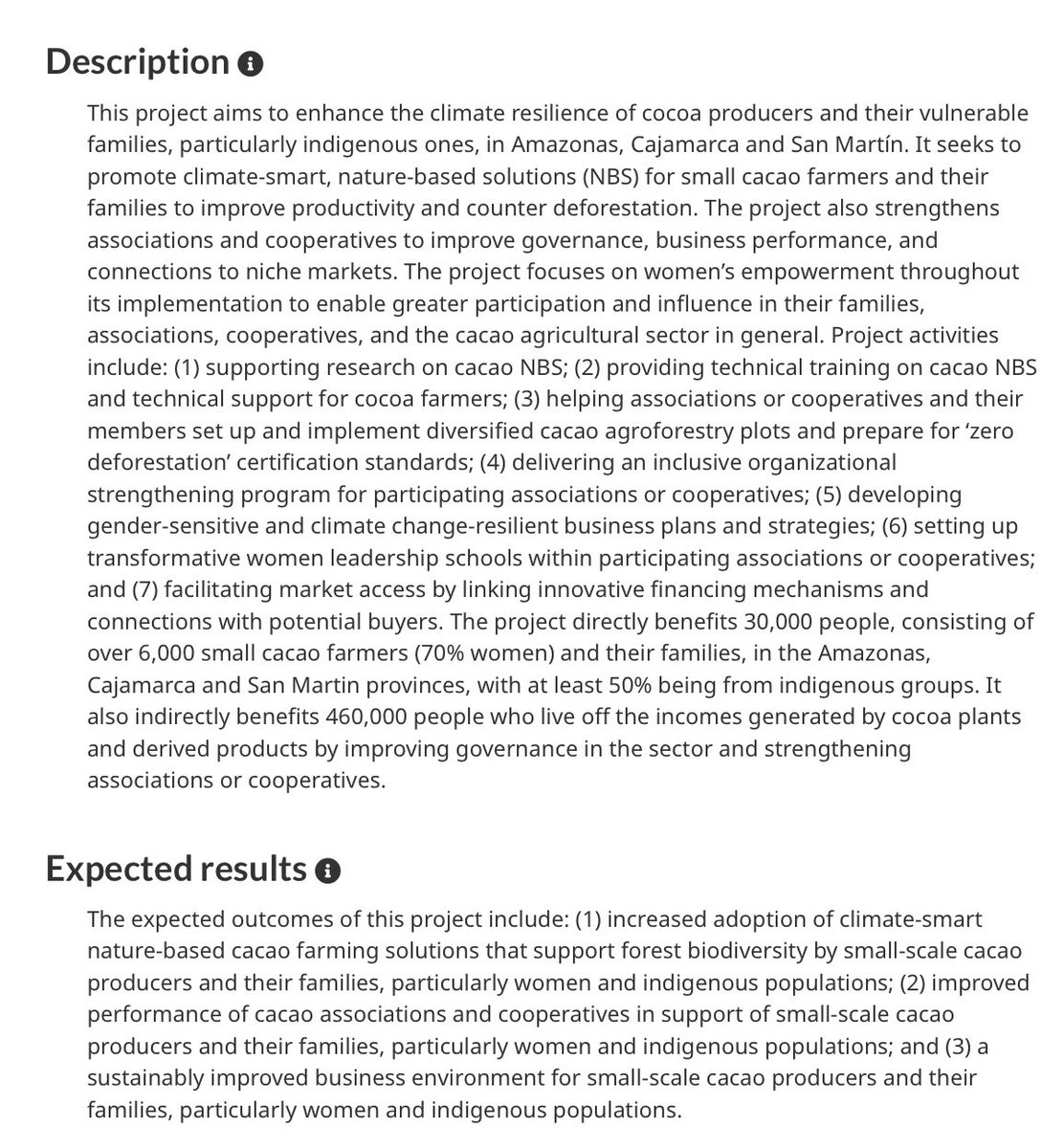 RealAndyLeeShow's tweet image. There’s apparently no money for agriculture research in Canada, but we can spend $15 million to “develop gender-sensitive and climate change-resilient business plans and strategies” for small scale cacao farmers - particularly indigenous ones - in Peru.