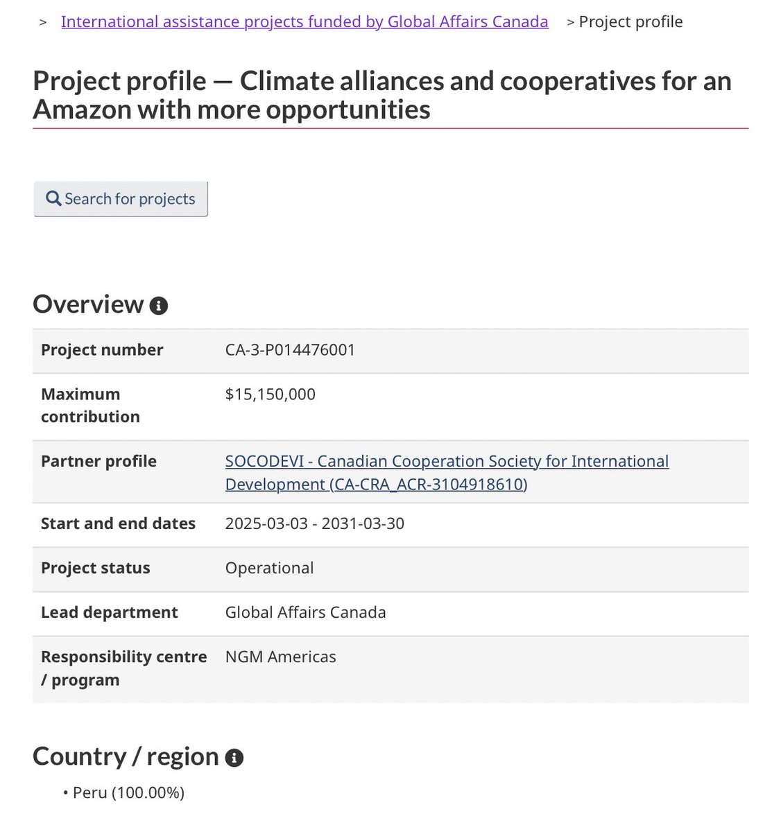 RealAndyLeeShow's tweet image. There’s apparently no money for agriculture research in Canada, but we can spend $15 million to “develop gender-sensitive and climate change-resilient business plans and strategies” for small scale cacao farmers - particularly indigenous ones - in Peru.