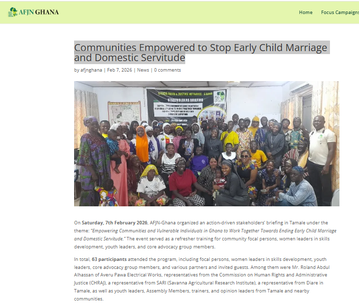 Africa Faith and Justice Network tweet media