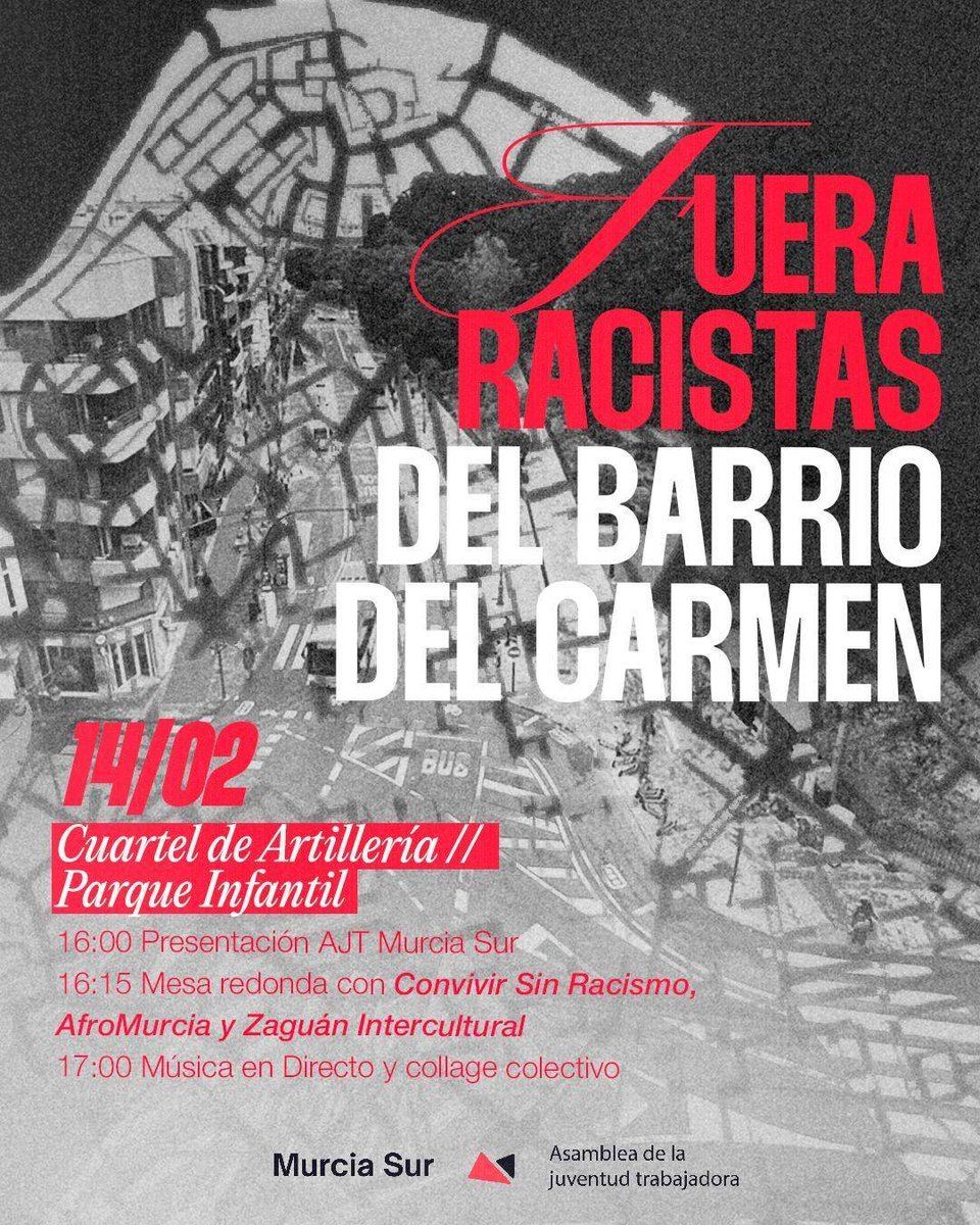 Erithacusrubrum's tweet photo. ❗📆 Esta semana habrá una gran efervescencia de actividad socialista en la ciudad de #Murcia.

🚩Las Asambleas de la Juventud Trabajadora de @CJS_RdeMurcia están organizando un corolario de actividades que muestran el avance del Movimiento Socialista en la ciudad.

⬇️⬇️⬇️ https://t.co/SBYCSiJU9D