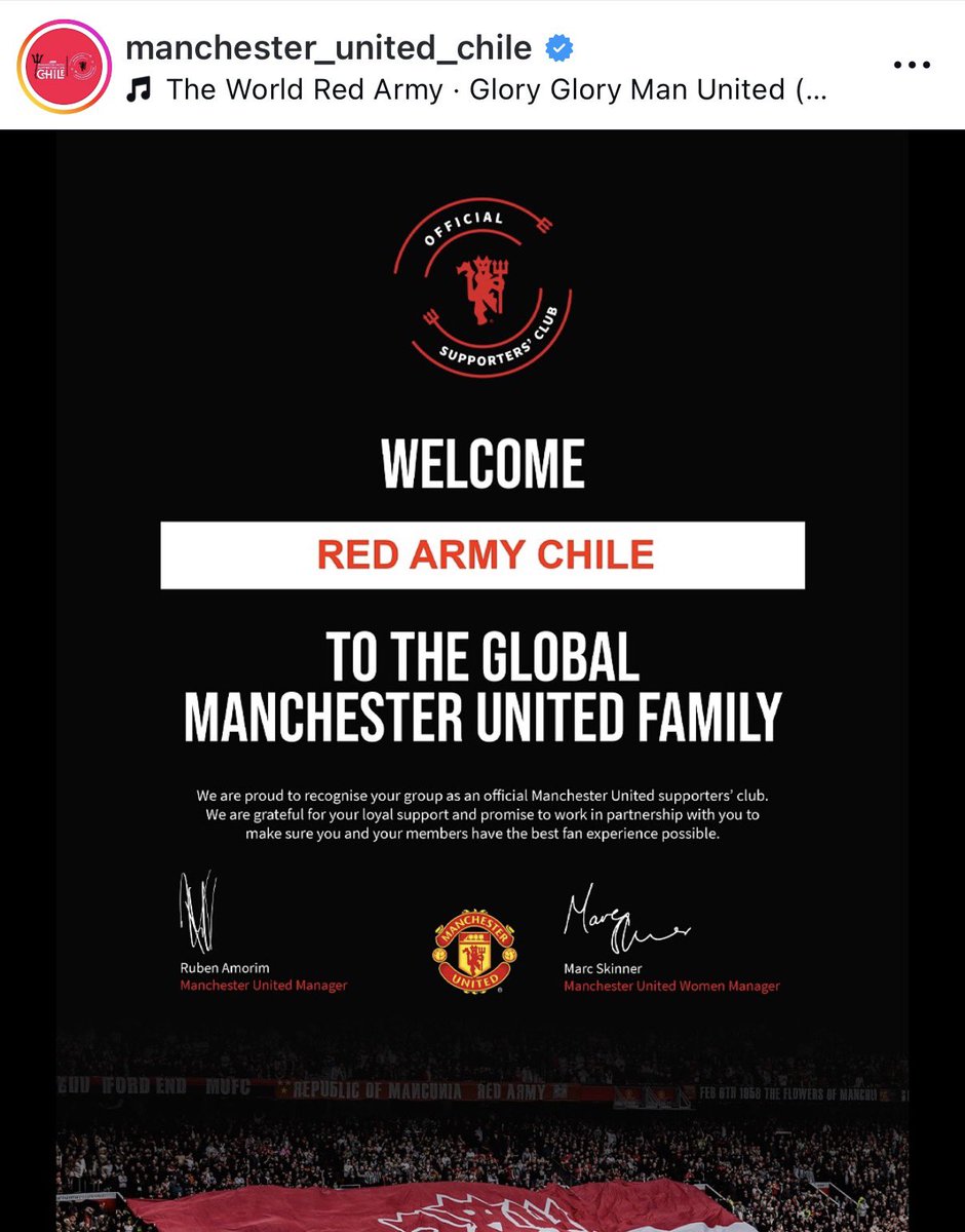 DiegoGibbs21's tweet photo. Más que feliz de participar mañana en la reunión entre las comunidades del Manchester y el West Ham en Chile, ambas, la Red Army Chile y Chilean Hammers son reconocidas como las comunidades oficiales por el @ManUtd y el @WestHam en mi país 🇨🇱 con @espn grabando la jornada 🎥 Es gratificante tener la oportunidad de compartir con gente que siente nuestra misma pasión y que da parte de su día a día y corazón al amor que siente por su equipo. Un gran abrazo. 

@chileanhammers @ManUnited_Chile @RjSpichiger
