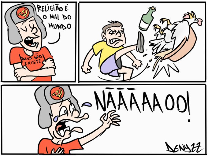 23:59 - "A religião é o ópio do povo 😌"

00:00 - "Chutar macumba é intolerância religiosa 😭"