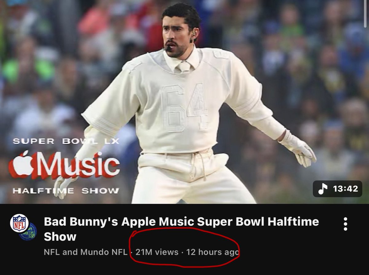 bonesy's tweet image. Here is the update, one is clearly botted only 1 mill views since the first 5 hours😂