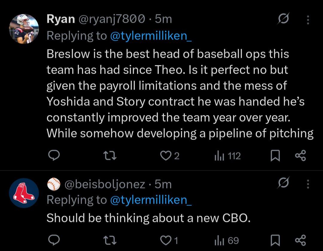 The dichotomy of Red Sox fans right now
<a href="/tylermilliken_/">Tyler Milliken</a>