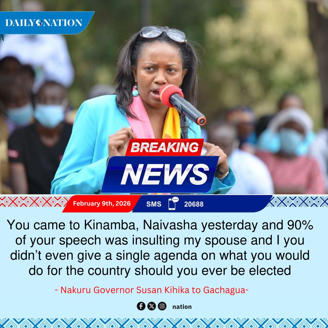 Jonteeh__'s tweet photo. Nakuru Governor Susan Kihika isn't holding back: Gachagua showed up in Kinamba, Naivasha, and spent nearly the entire speech dragging her husband and her personally zero talk on national plans. Obsessed much? Time to bring substance, not shade! https://t.co/b1iijFLc7G