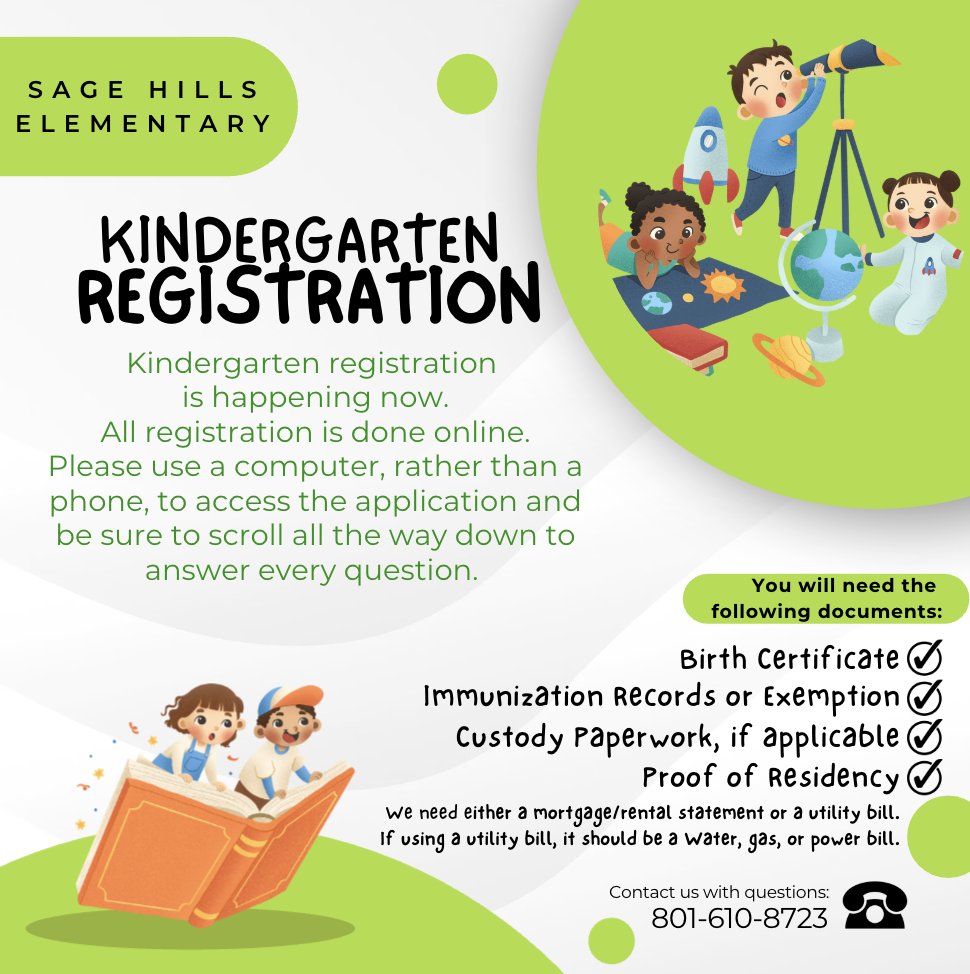 sagethunderhawk's tweet photo. Kindergarten Registration is happening now. Please review the attached information, and then visit https://t.co/gVXoi5SJfv to registrer. https://t.co/6gHg9bv2Q3