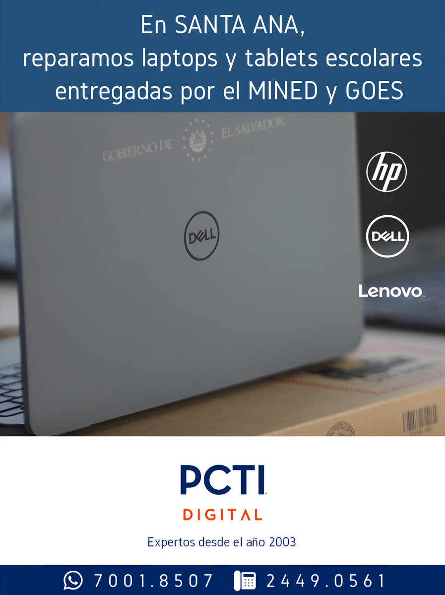 Contáctenos linktr.ee/pcti.digital

#SantaAna #SantaAnaSV #CiudadHeroica #PCTISantaAna #TecnologiaSantaAna #ElSalvadorTech #TransformaciónDigital #transformaciondigital #pctidigital