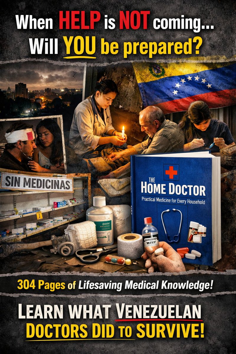 HealthOrganica_'s tweet image. “What would you do if modern medicine weren’t available tomorrow? 
Learn practical strategies from The Home Doctor. 🏡🩺 
#SurvivalSkills #HealthPreparedness

homedoctorbook.com/book/#aff=Prim…