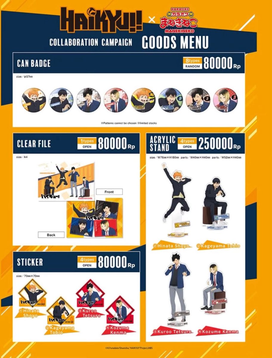 🍊HAIKYU FANS!!! Merapat!!!🍊
Open jastip manekineko merch
SOLD OUT !!??? Refund 💯 %!!! #jastip  #jastiphaikyu #haikyu #haikyuu #hinatashoyo #volleyball